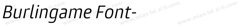Burlingame Font字体转换